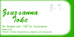 zsuzsanna toke business card